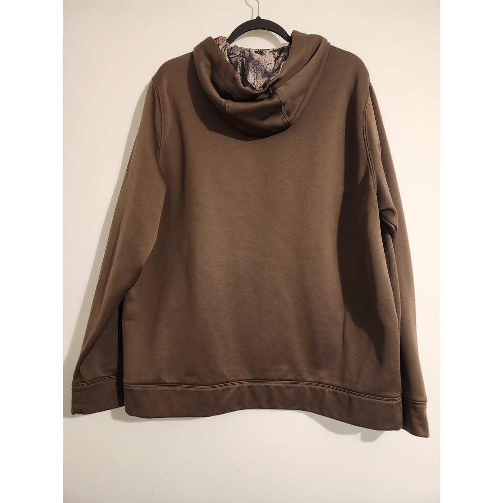 Under Armour Storm Hoodie Mens XL Brown Mossy Oak Camo Logo Pullover Sweatshirt - Picture 2 of 9